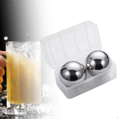 2 Pieces Ice Balls Cubes Convenient Portable Reusable Quickly Cooling Stones for