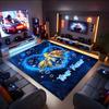 1PC Custom Name Ocean Love Heart Theme Floor Mat Ideal for Living Room, Game Rooms, Office, Bedroom,Floor Mat Playful Design