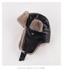 Leather Lei Feng Cap Men and Women In The Fall and Winter Thickened Warm Ear Protection Cap Outdoor Skiing Cycling Velvet Cold Cap