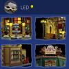 3104PCS Paris Restaurant Building Blocks Creative City Street View MOC Bricks Model Set With Lights Kids DIY Toys Holiday Gifts
