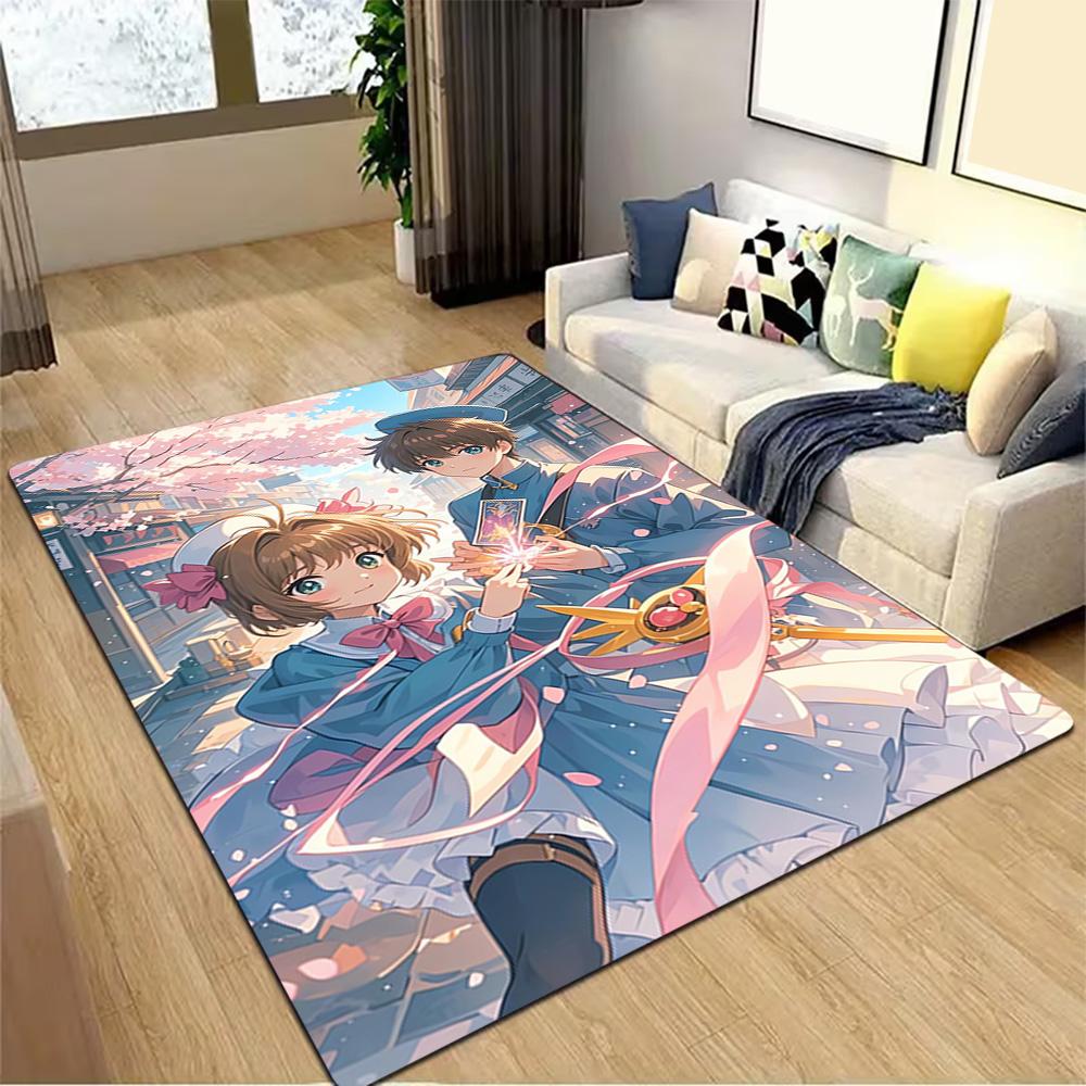 Cherry Blossom Festival Dress Decoration,Carpet,Living Room,Bedroom, Non-slip,Square rug