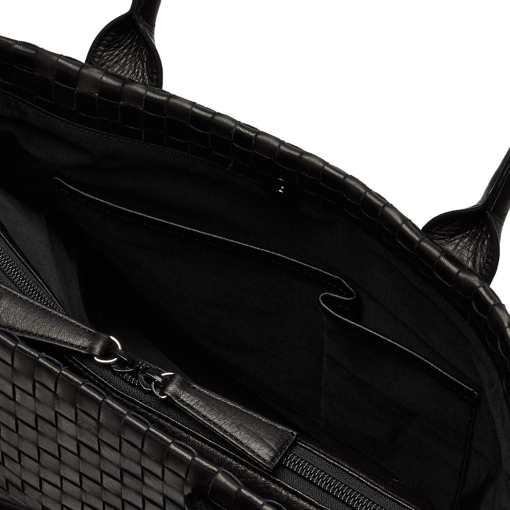 Bianco Pony Mesh Tote Horsehide Made In Japan by Skilled Black Bag, Leather, Lightweight, Craftsmen,