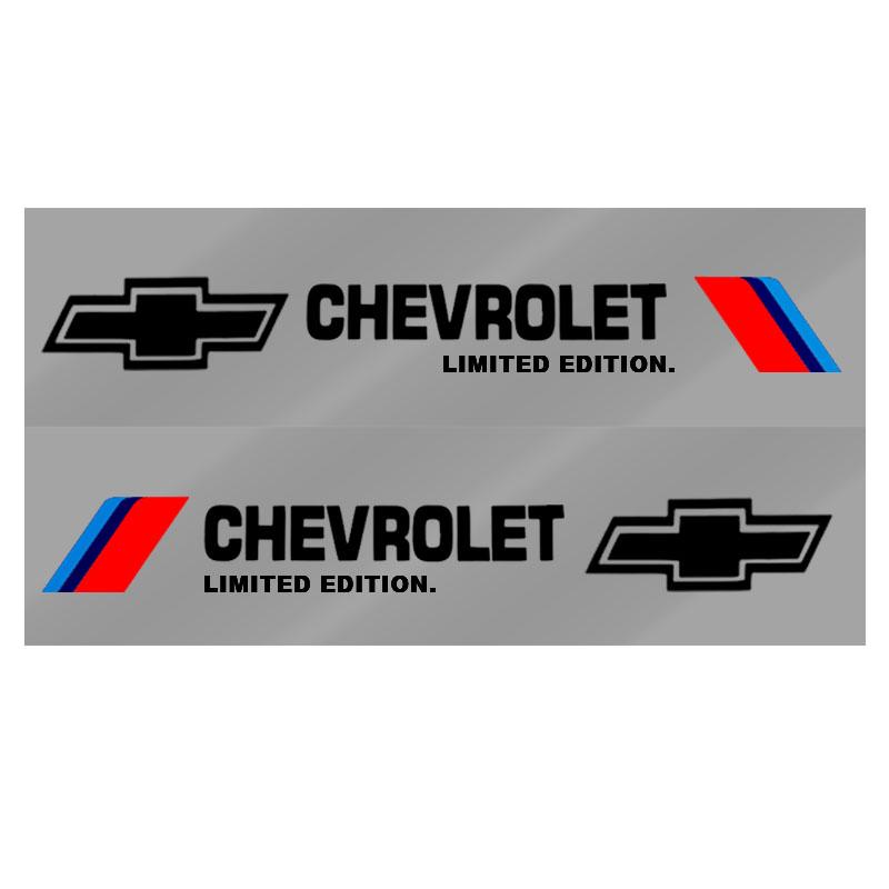 

Декоративні наклейки на кузов автомобіля Двері Персоналізовані Спортивні 3D наклейки для Chevrolet Colorado Cruze Spark Captiva Malibu Trax Aveo Camaro чорний