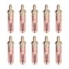 10pcs Gas Cutting Nozzle Heat Resistance High Concentricity Strong Flame Gathering Ability Welding Nozzle