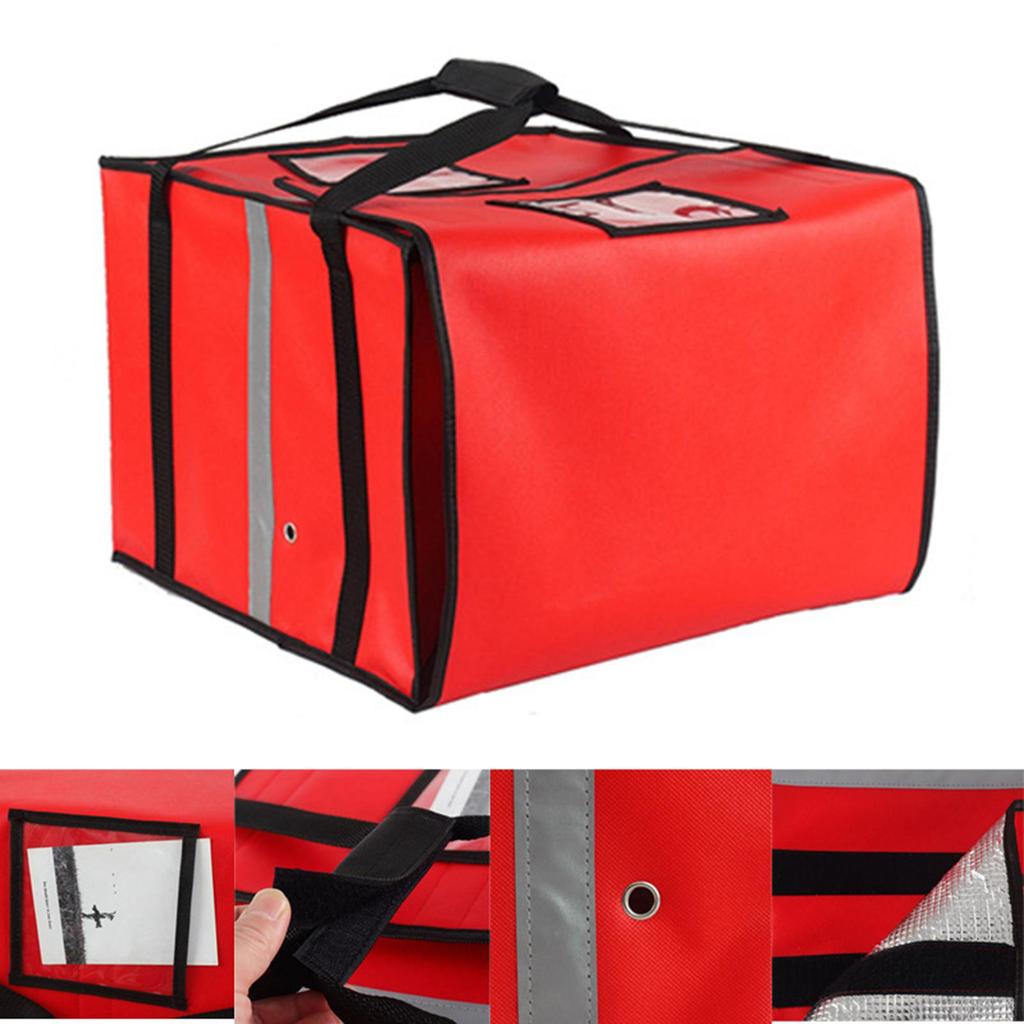 Food Delivery Bag Grocery Tote Reusable for Personal and Professional Use Warmer Carrier