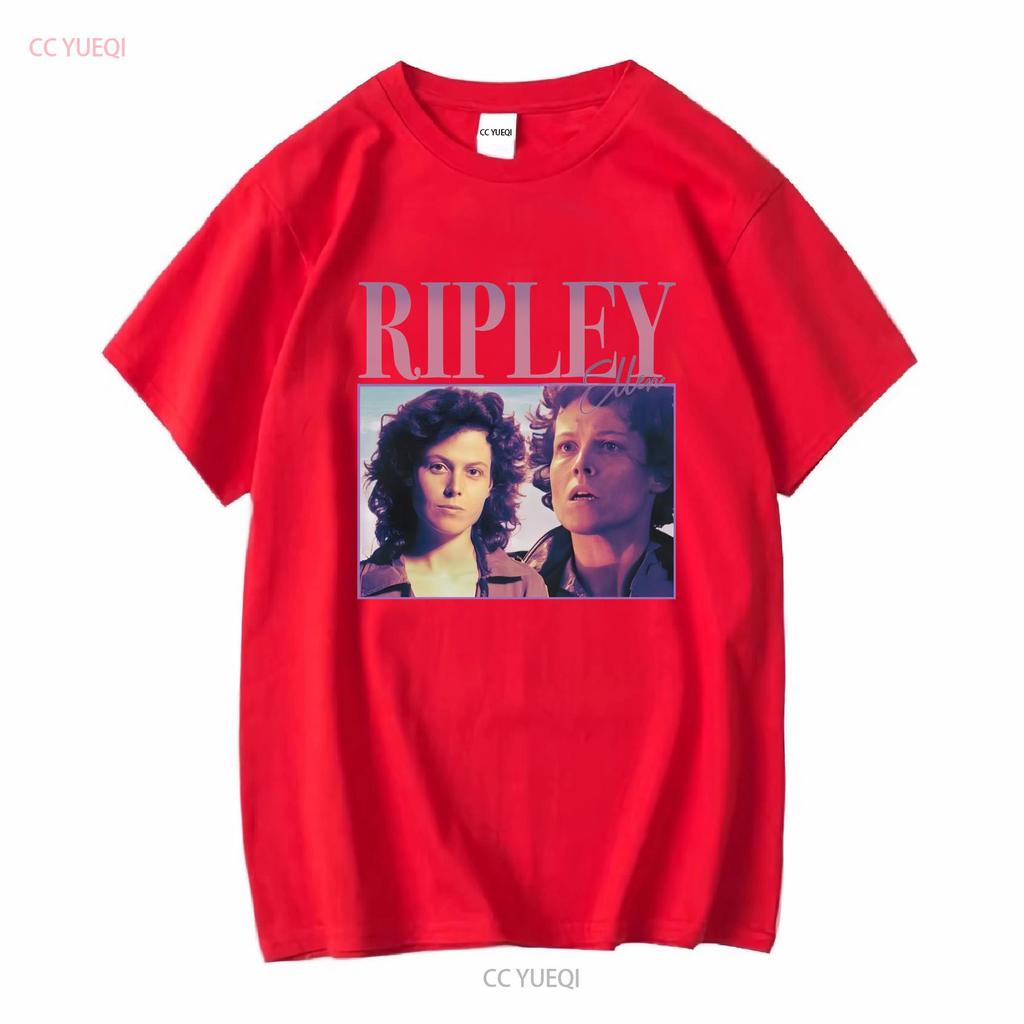90s Retro style T shirt Ellen Ripley long or short sleeves vintage Washed Breathable Slightly streetwear Versatile fashion