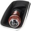 VW Golf IV 98-05 Pomello Cambio Legno + Soffietto + Cornice Cromata