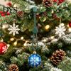 DIY Craft Hanging Tools 12 Pcs Christmas Hanger Ribbons, Silicone Ornament Hangers And Strings for Hooks Trees Tree, Adjustable Sliding Holiday Party