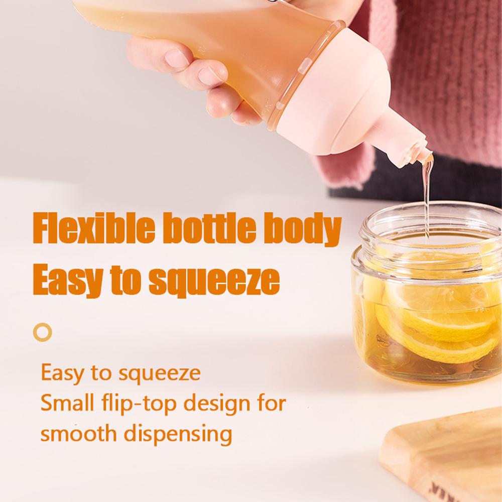 Einloch-Squeeze-Flaschen für Gewürze 350 ml Ketchup Senf Mayo Scharfe Saucen Olivenölflasche Honig Salatdressing Ölspender