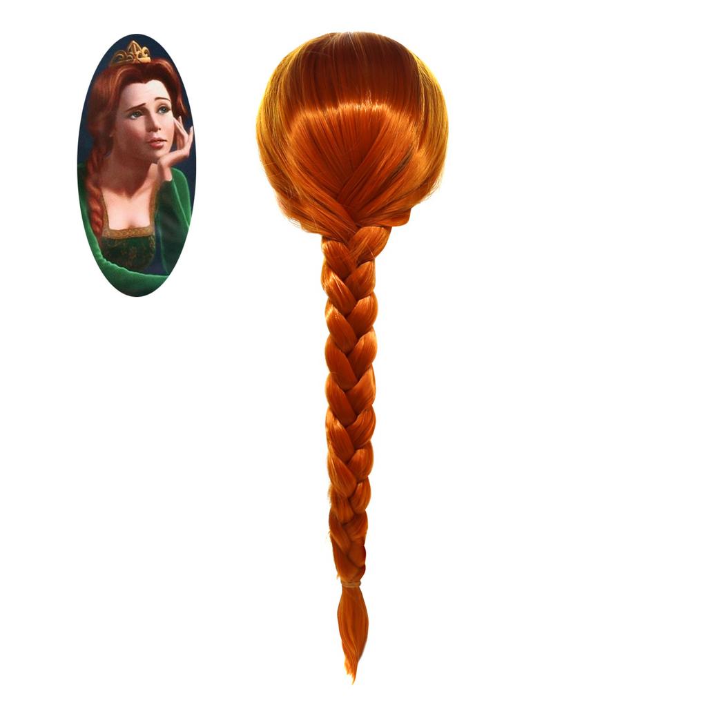 Cosplay Wig, Princess Ariel Red Wig Party Stage Prop Princess Jasmine Wig