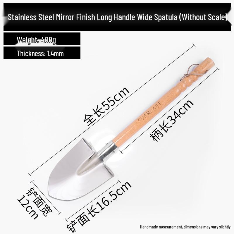 Stainless Steel Multipurpose Garden Shovel for Fishing, Beach, and Outdoor Weeding