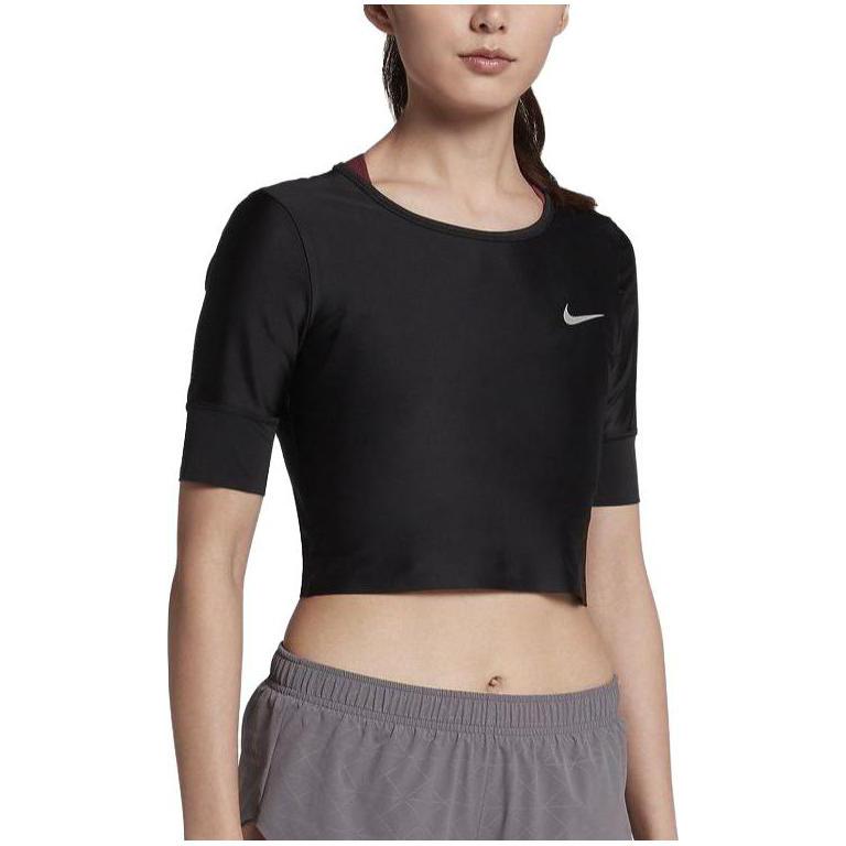 Nike Womens Short Sleeve Logo T-Shirt Women tops Black 923408-010