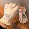 Cute Pink Bear Women's Ski Gloves