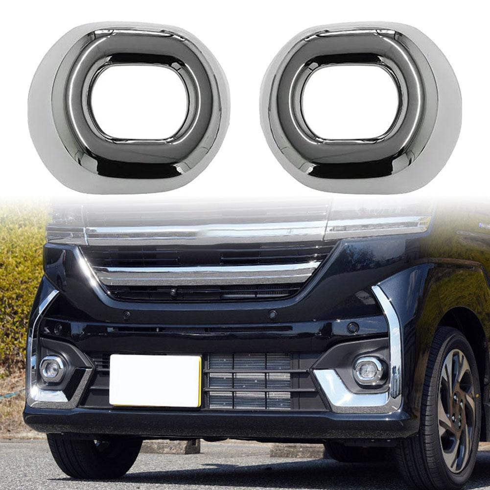 Fog Lamp Frame For Spacia Custom M K04 2024 Series Modified Front Fog Lamp Cover Special Decorative Electroplating F Y8w1