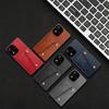 Vintage Leather Card Holder Phone Case for Xiaomi Redmi Note 17 5G Card Pockets Dual Snap Buttons Flip Wallet Shell