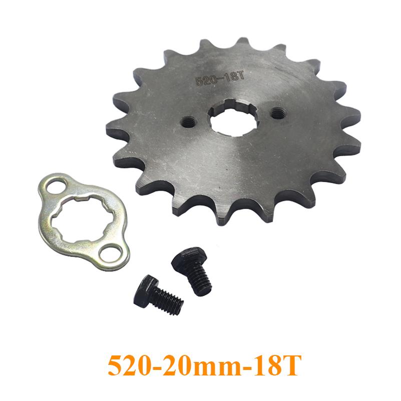 520 20mm 10T 11T 12T 13T 14T 15 16 17 18 19 20 T Front Engine Sprocket For Honda Lifan ZongShen YCF ATV Quad Dirt Pit Bike Buggy