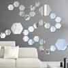 Acrylic Mirror Stereo Wall Stickers Living Room Decorative Mirror Stickers Hexagonal Wall Stickers DIY Decorative Mirror Sticker