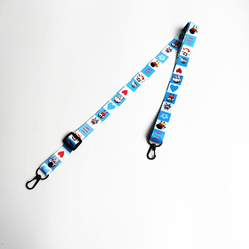 Korean-Style Cute Cartoon Phone Crossbody Strap: Adjustable Shoulder Lanyard