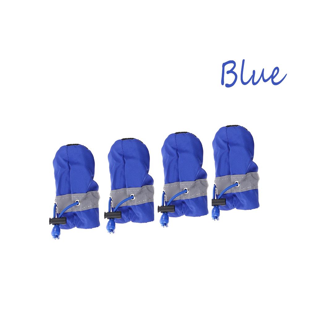 4pcs New Protective Fashion Dog Shoes Puppy Warm Boots Waterproof Anti-slip Footwear
