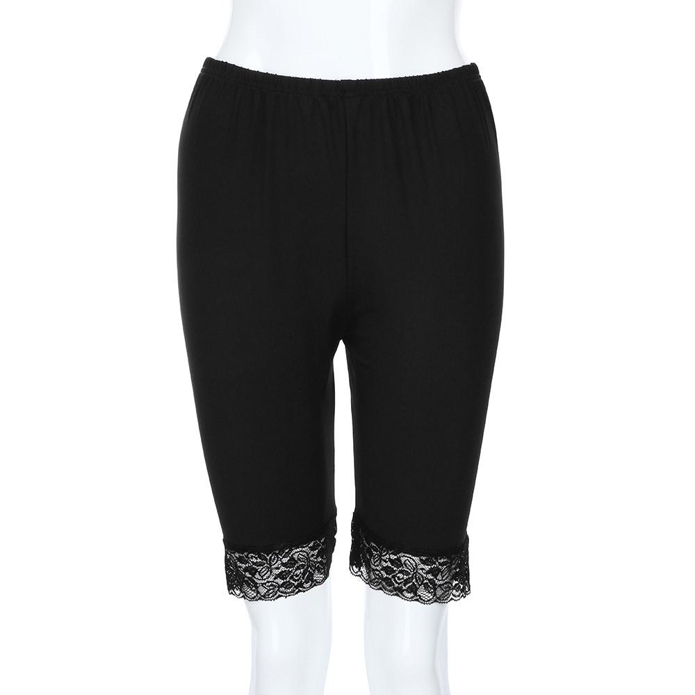 Womens Plus Size Shorts,Cianjue Mid Waist Lace Hot Shorts Elastic Sports Pants Trousers Trunks Womens Plus Size Shorts,Cianjue Mid Waist Lace Hot Shorts Elastic Sports Pants Trousers Trunks