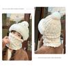 Hat, Neck, One Piece Women's Winter with Thick Velvet Riding Windproof and Cold Proof Electric Car Warm Hoodie