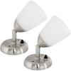 RV Reading Lights 12 Volt Interior Bedside Lamps with Switch Wall Sconces Light Fixtures 3000K-Warm White Lighting, 3W, 160 Lumens, 3.2x5.7 Inch, Set