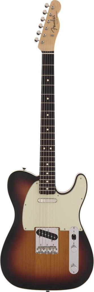 Fender E-Gitarre, Made in Japan, Heritage 60, Rosewood Sunburst, Telecaster® Custom, Griffbrett, 3-farbig