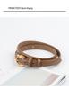 Cuckoo Women's Genuine Leather Skinny Belt for Jeans - Versatile Cowhide Casual Accessory