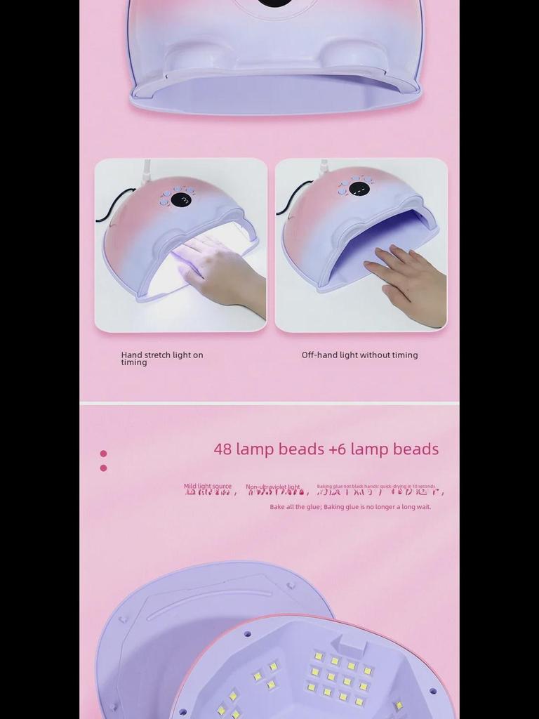 Rotatable 2-in-1 Nail Lamp and Dryer with Phototherapy