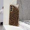 Neue vergoldete Glas-Handyhülle mit Leopardenmuster, Geeignet für Samsung S26/S25, S24/S23/S22/S21/S20, Etc.. Modelle