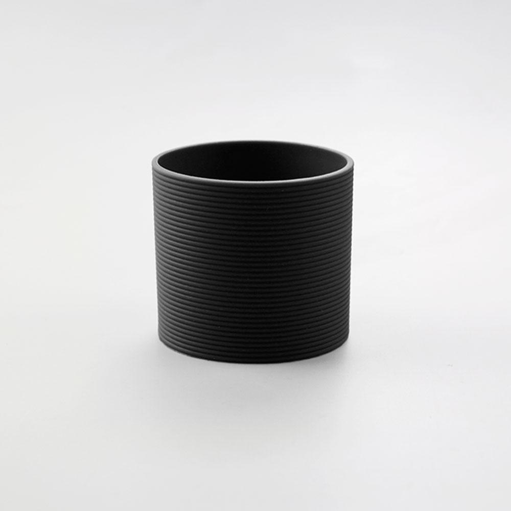 SW 1PC 16 Colors 6.5CM Silicone Cup Cover Stripes Non-slip Heat Insulated For Glass Cup Sleeve 65MM Water Bottle Cup Sleeve