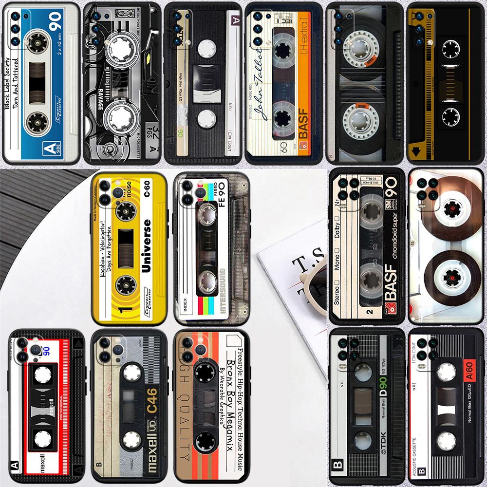 Cassette Vintage Tape Phone Case for Samsung Galaxy S20 S21 Ultra FE Plus A26 A30 A30S A31 A52 A42 A50 A50S