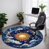 1pc Celestial Waves Chair Carpet for Office, Soft Comfortable Mat For Office, Living Room, Bedroom, Machine Washable Carpet Yy251112206