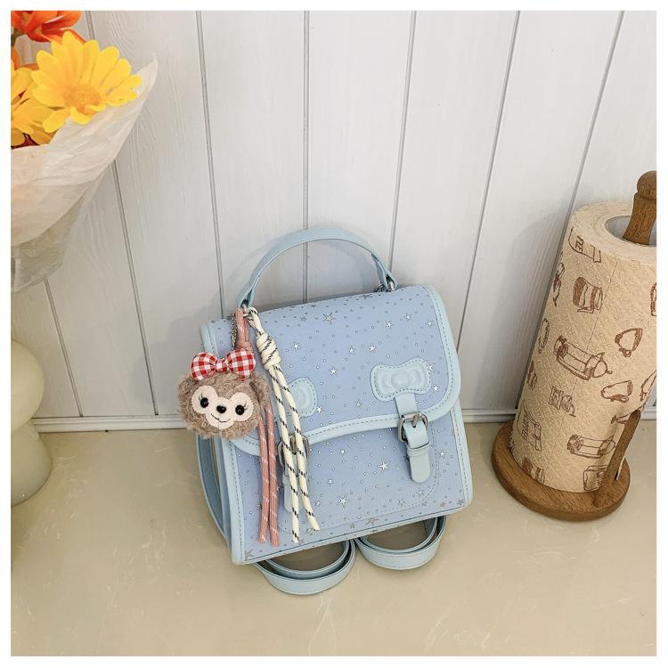 Schoolbag Star Backpack Women's 1011 New Trendy Fashion Attendance Versatile Handbag Student Travel Mini Backpack