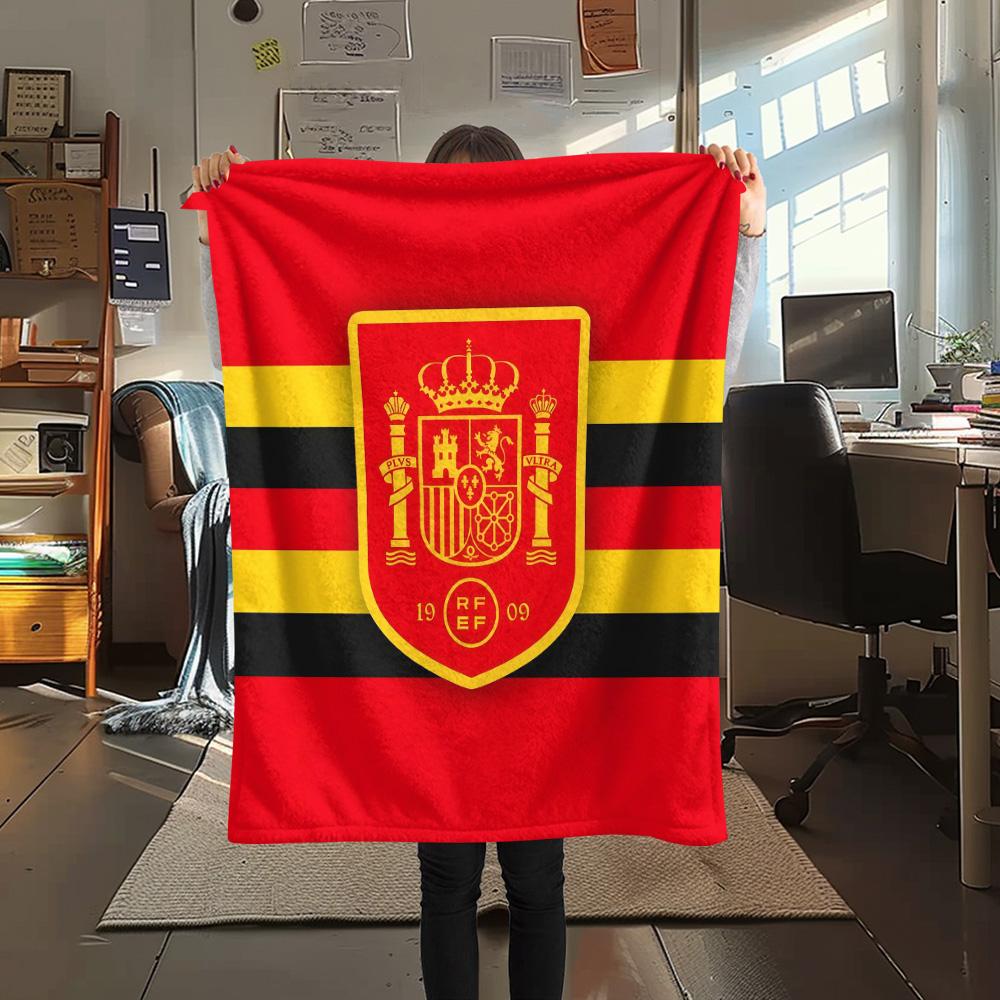 Spain National Football Team2 Flannel Blanket, High quality Comfortable for All Seasons, Home Decor, Warmth and Comfort