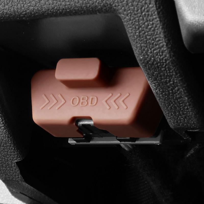 Universal car silicone OBD diagnostic waterproof OBD interface protective cover accessories OBD Port Anti Theft Device for Auto