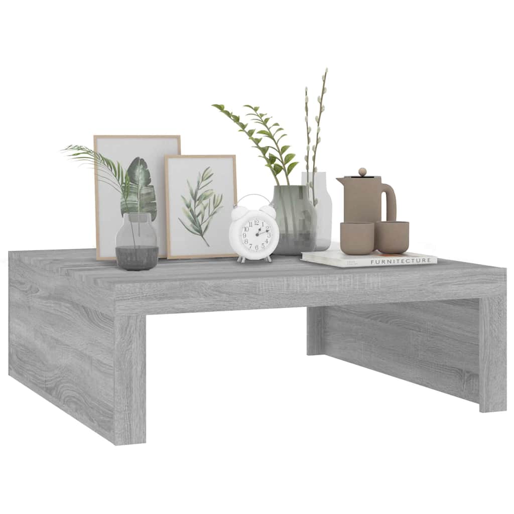  Coffee Table, Grey Sonoma Oak, 100x100x35 Cm