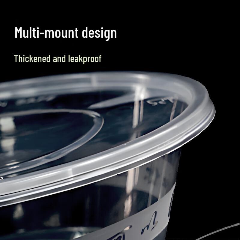 Disposable Round Food Container with Lid