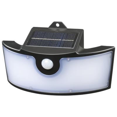 Ohm Sensor Light Motion Sensor Solar Rechargeable Outdoor Waterproof LED Wide Solar Wall Light 800 Lumens Daylight Ohm Electric LT-SSL80DWH2 06-5209