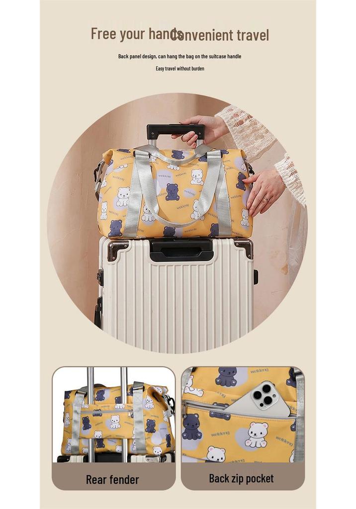 Cartoon Storage & Yoga Bag: Large Capacity, Wet & Dry Separation, Multi-functional for Men & Women