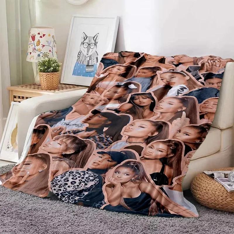 2026 A-Ariana Grande Fashion Singer Soft Blankets,Keep Warm Throw Blanket Comfortable Blanket For Picnic Beds Sofa Home Bedroom