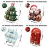 Santa Claus Storage Rack Xmas Tree Dim Sum Display Tray Festival Desktop Ornament  Christmas Party