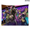Anime JJBA Wall Tapestry Aesthetic Wall Hanging Printed Fabric Blanket Decorative Tapestries for Bedroom Living Room Home Decor