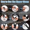 Stainless Steel Zipper Clamp Tool Quick Installation Assistant For Sewing Zipper Repair Diy Quick Installation Assistant