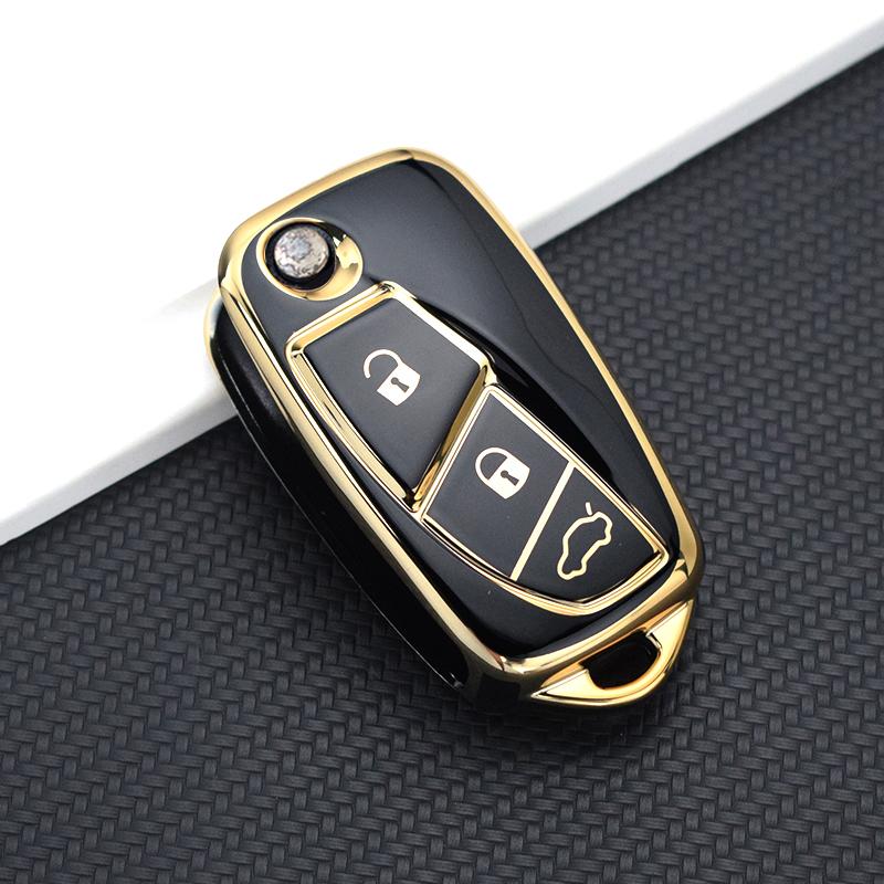 3 Buttons Tpu Housing Remote Mount Protector Fit For Fiat Doblo Grande Bravo 500 Ducato Minibus Panda Stilo Punto Auto Key Fob Cover Case