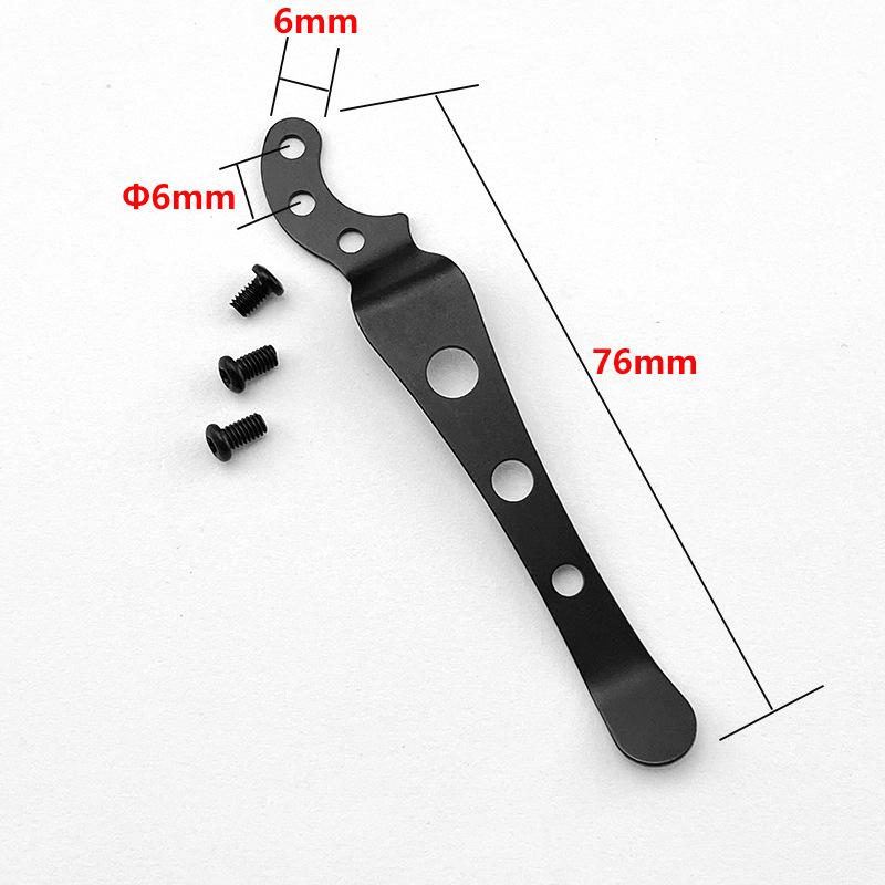 Stainless Steel Back Clip for DIY Folding Pocket Knife Tool DIY Accessories Back Clip Custom Folding Knife Back Clip Holder