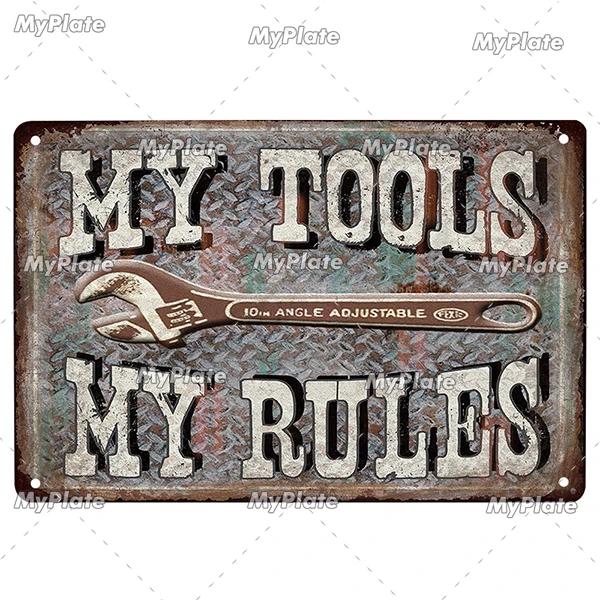 Dad's Garage Metal Sign Tin Sign Vintage Decor Room Decoration Metal Plaque Man Cave Bar Sign Poster Home Decor Custom