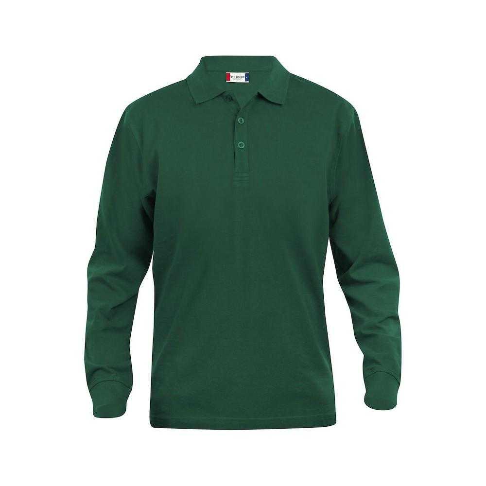 Clique Mens Classic Lincoln Long-Sleeved Polo Shirt