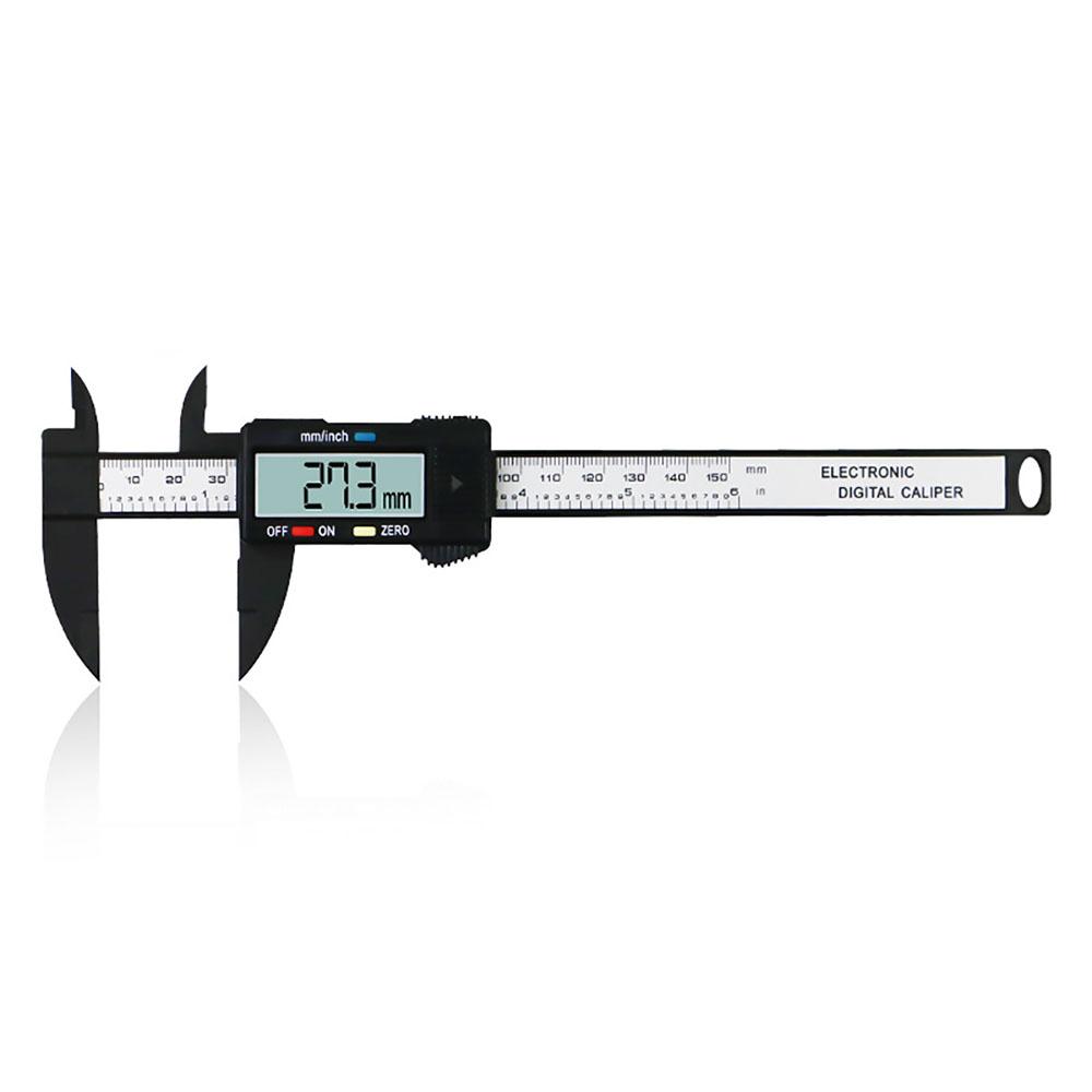 Electronic carbon fiber digital caliper, vernier caliper, micrometer, measuring tool, digital ruler, 150mm