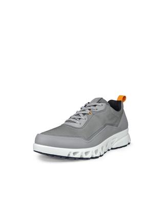 ECCO Multi-Vent Pánské outdoorové tenisky z pravé kůže GORE-TEX voděodolné 88028461188 WILD DOVE/WILD DOVE/FANTA Velikost 26.5cm-27.0cm 3E